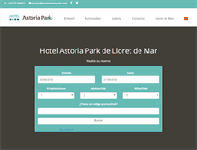 Tablet Screenshot of hotelastoriapark.com